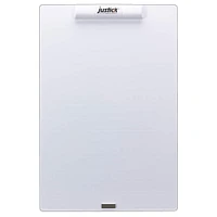 Justick™ by Smead® 16" x 24" Frameless Mini Dry-Erase Board with Clear Overlay, White