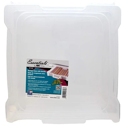 ArtBin® Essentials™ 12" x 12" Clear Storage Box with Handle