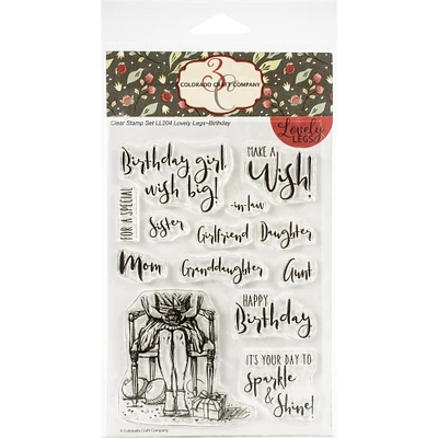 Colorado Craft Company Birthday Clear Stamps