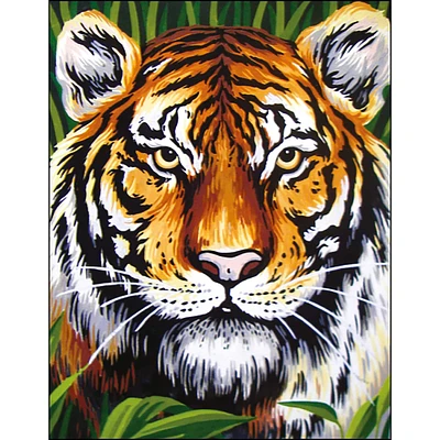 Collection D'Art Tiger Stamped Needlepoint Kit