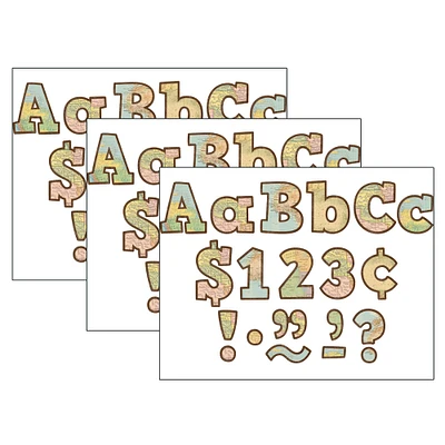 Teacher Created Resources Bold Block Letters, 3 Packs of 230