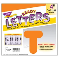 4" Casual Uppercase Ready Letters®