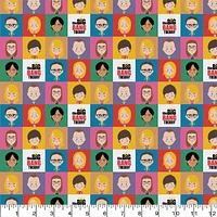 The Big Bang Theory Chibi Portrait Precut Cotton Fabric