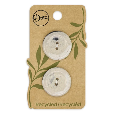 Dritz® 25mm Recycled Hemp Round Button, 6ct.