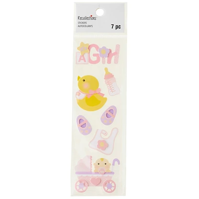 Baby Girl Dimensional Stickers by Recollections™