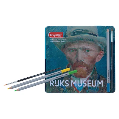 Bruyzneel® Rijksmuseum 24 Color Watercolor Pencil Set