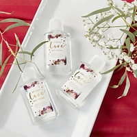 Kate Aspen® Burgundy Blush Floral Hand Sanitizer Wedding Party Favors, 12ct.