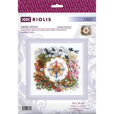 RIOLIS Compass Cross Stitch Kit