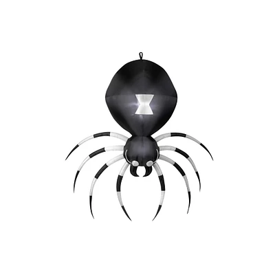 6ft. Airblown® Inflatable Halloween Hanging Black & White Spider