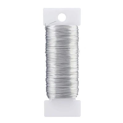 20 Pack: 26 Gauge Bright Silver Paddle Wire by Ashland®