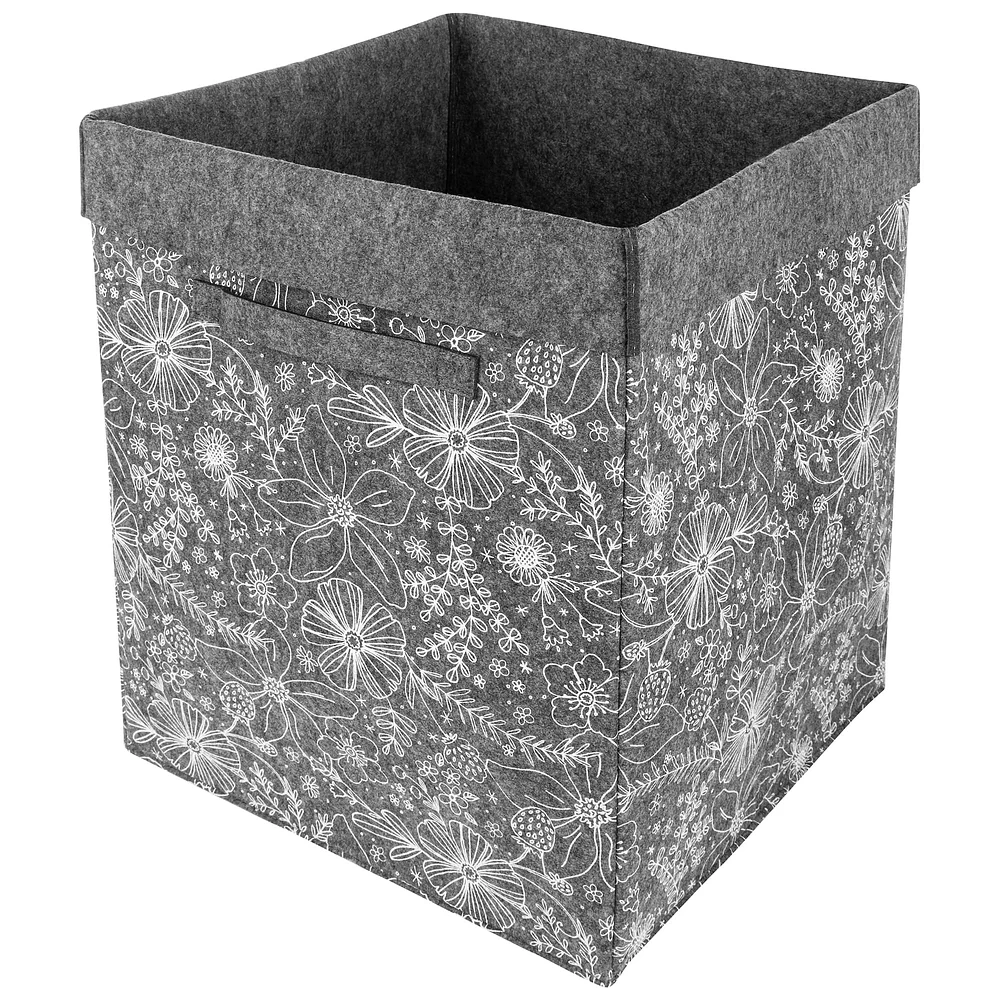 Sammy & Lou® Floral Felt Bin Hamper