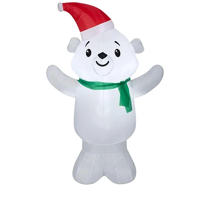 4ft. Airblown® Inflatable Christmas Polar Bear