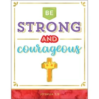 Carson Dellosa Education® Be Strong & Courageous Chart, 6ct.