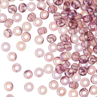 12 Pack: John Bead Amethyst Czech Glass Seed Beads, 6/0