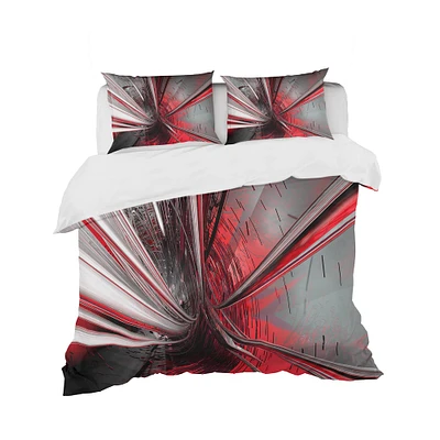 Designart 'Fractal 3D Deep into Middle' Modern & Contemporary Bedding Set