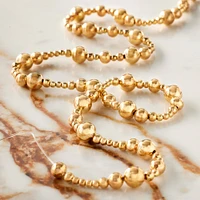 Gold Metal Round Beads Mix, by Bead Landing™