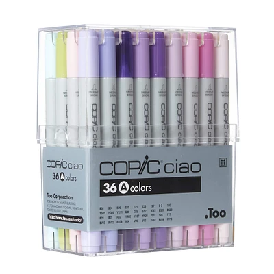 Copic® Ciao Marker Set, 36 Color Set A