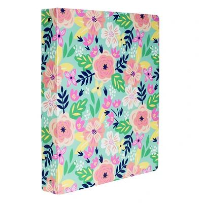 Steel Mill & Co.® Mint Floral 3-Ring Binder