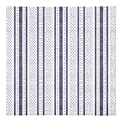 Stripes and Polka Dots 10" x 10" Poly Twill Napkin