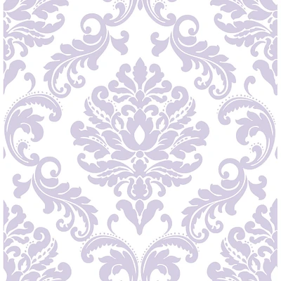 NuWallpaper Purple Ariel Peel & Stick Wallpaper