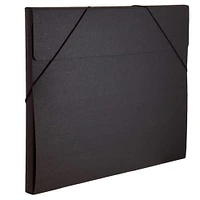 JAM Paper Black Kraft Portfolio with Elastic Closure 14.5" x 19.5"