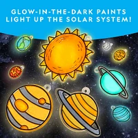 6 Pack: National Geographic™ The Solar System Glow-In-the-Dark Stained Glass Craft Kit