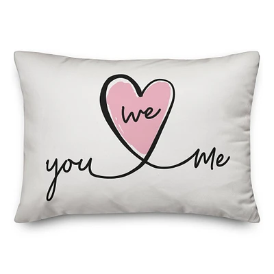 You, Me, We Throw Pillow