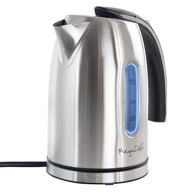 MegaChef 1.2L Stainless Steel Electric Tea Kettle