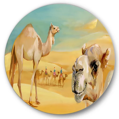 Designart - Camels In The Desert