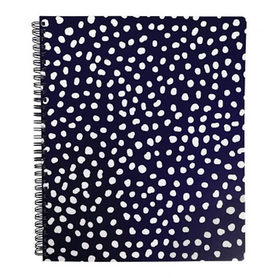 Steel Mill & Co.® Navy & White Dots Large Notebook