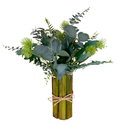 6 Pack: 16'' Green Spring Floral Bouquet