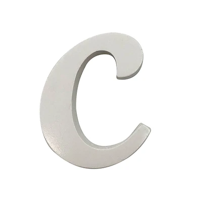 White Lowercase MDF Script Letter by Make Market