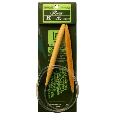 Clover Takumi® 36" Bamboo Circular Knitting Needles