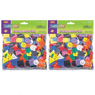 6 Packs: 2 ct. (12 total) Creativity Street® 1lb. Pack Assorted Colors Plastic Buttons