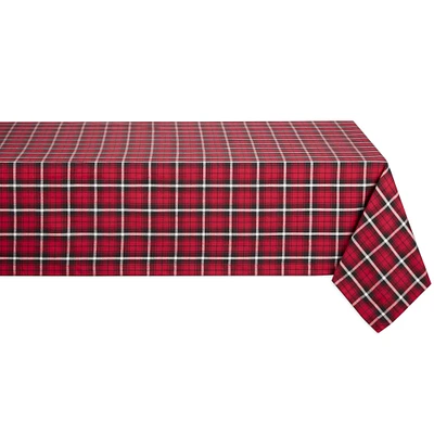 DII® 84" Glad Tidings Plaid Tablecloth