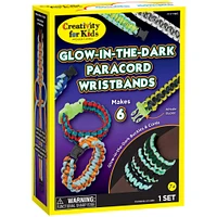 6 Pack: Creativity for Kids® Glow In the Dark Paracord Wristbands