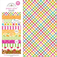 Doodlebug Design Inc.™ Bright 12" x 12" Paper Plus Value Pack, 8 Sheets