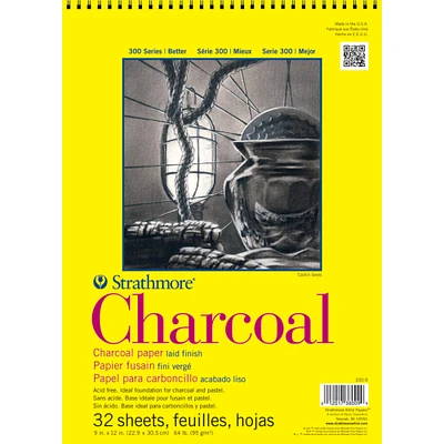 Strathmore® 300 Series Wired Charcoal Paper Pad