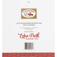 Echo Park Double-Sided Paper Pad 6"X6" 24/Pkg-Let's Go Anywhere
