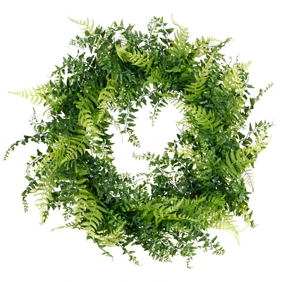 12 Pack: 20" Mixed Greenery & Leaves Wreath by Ashland®