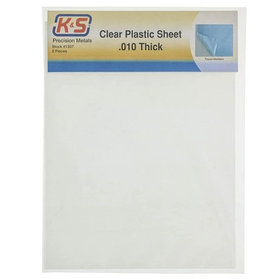 K&S Engineering® 8.5" x 11" Clear Plastic Sheets, 2ct.