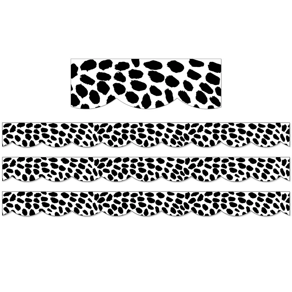 Schoolgirl Style Simply Safari Dot Scalloped Border, 117ft.