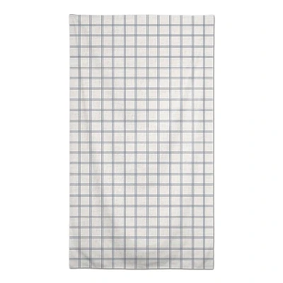 Slate Windowpane Pattern Tablecloth