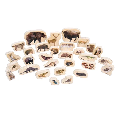 TickiT® Wooden Forest Animal Blocks