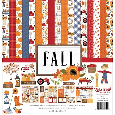 Echo Park™ Paper Co. Fall Paper Craft Collection Kit, 12" x 12"