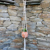 Flora Bunda 39" Single Beaded Macrame Plant Hanger