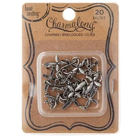 Charmalong™ Rhodium Cross Charms by Bead Landing™