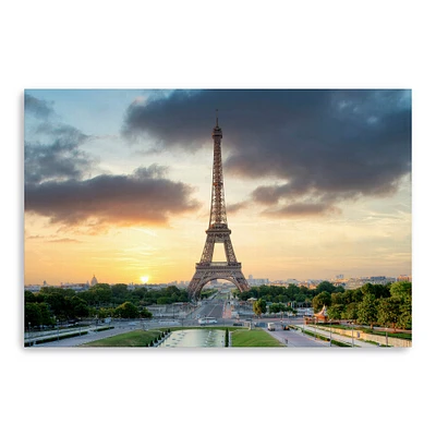 Lumaprints Eiffel Tower Sunset Canvas Giclée