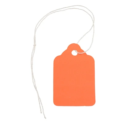 JAM Paper Orange Mini Gift Tags with String, 50ct.
