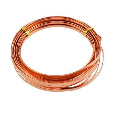 12 Pack: 18 Gauge Copper Flat Wire by Bead Landing™